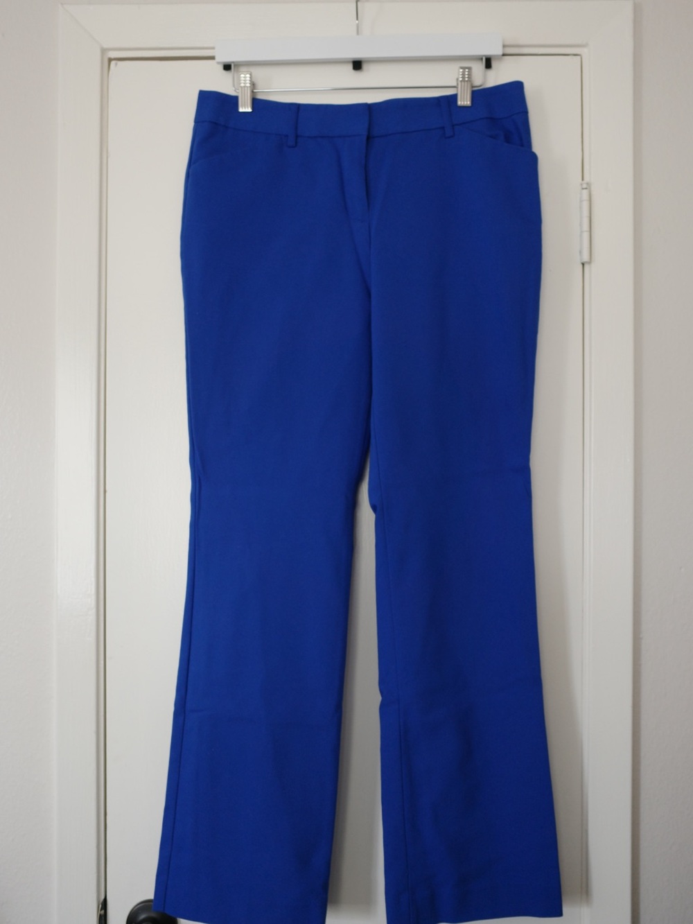Express Women's Bright Blue Boot Cut Editor Pants